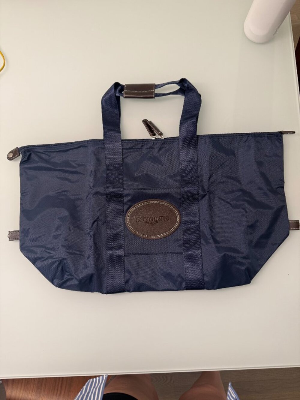 Longines Men's Navy Foldable Travel Tote